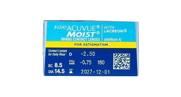 1-Day ACUVUE® Moist For Astigmatism 30