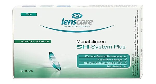 MPG Contacts SH-system Toric Monatslinsen 6